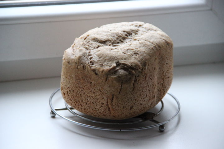 ржано-пшеничный хлеб на закваске в хлебопечке
