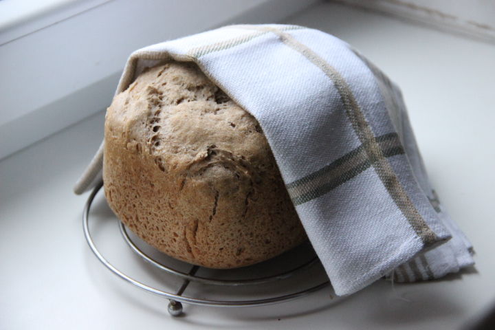ржано-пшеничный хлеб на закваске в хлебопечке