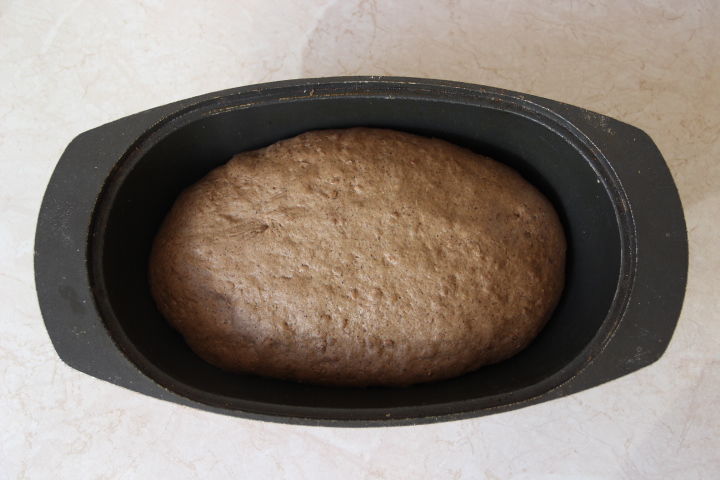 тесто для льняного хлеб в духовке после подъема