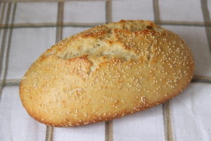 хлеб с семолиной и кунжутом в духовке