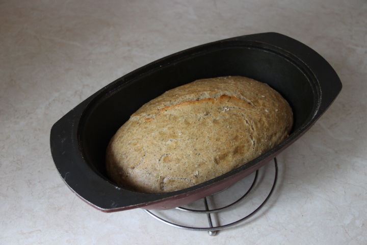 деревенский хлеб в духовке