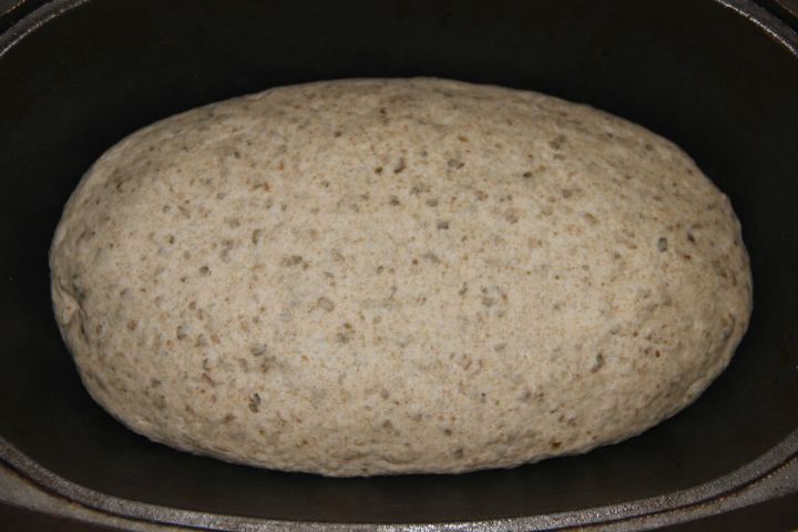 тесто для пшенично-ржаного хлеба на закваске с морской капустой