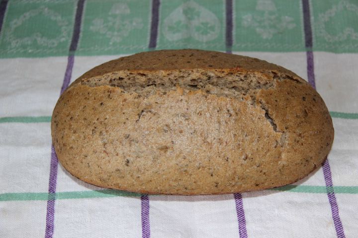 пшенично-ржаной хлеб на закваске с ламинарией
