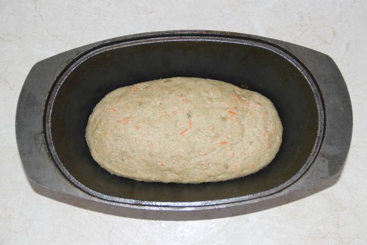 морковный хлеб на закваске в хлебопечке